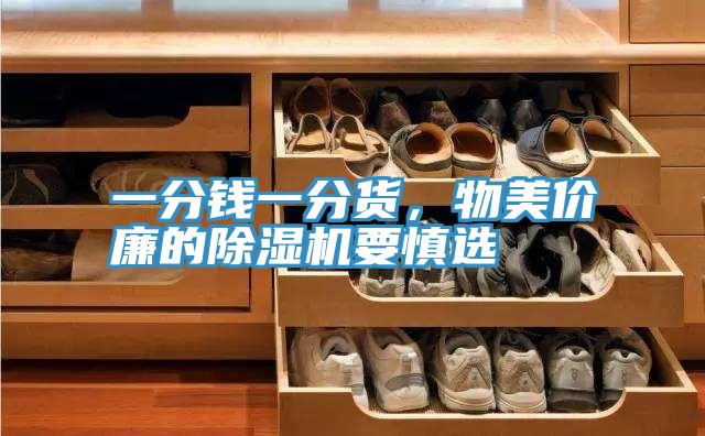 一分錢一分貨，物美價廉的除濕機要慎選