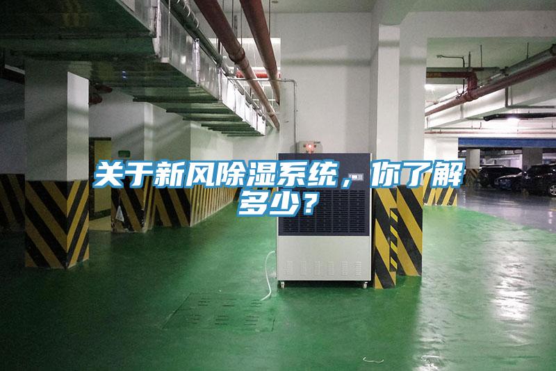 關于新風除濕系統，你了解多少？