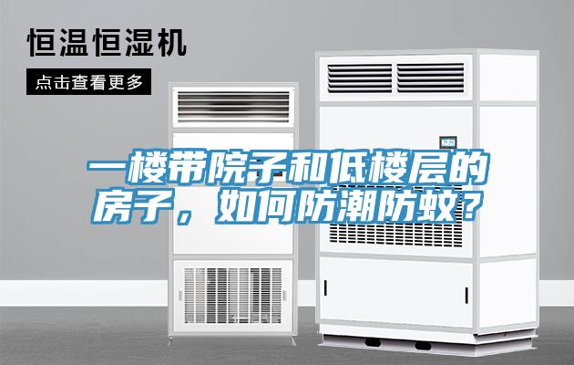 一樓帶院子和低樓層的房子，如何防潮防蚊？