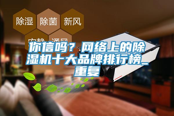你信嗎？網絡上的除濕機十大品牌排行榜_重復