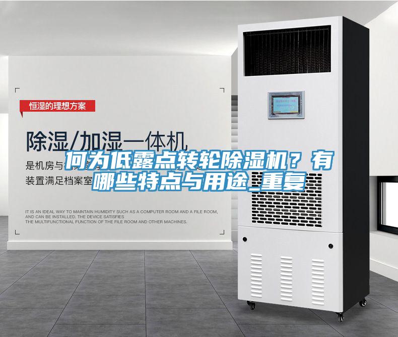何為低露點轉輪除濕機？有哪些特點與用途_重復