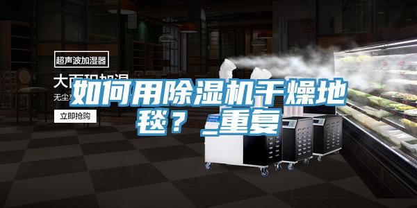 如何用除濕機干燥地毯？_重復