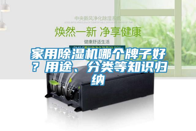 家用除濕機哪個牌子好？用途、分類等知識歸納