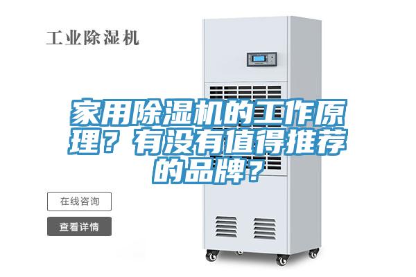 家用除濕機的工作原理？有沒有值得推薦的品牌？