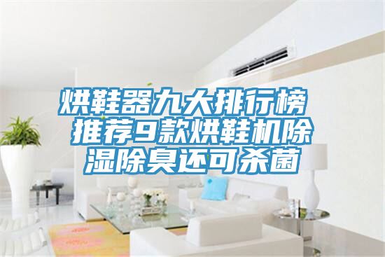 烘鞋器九大排行榜 推薦9款烘鞋機除濕除臭還可殺菌