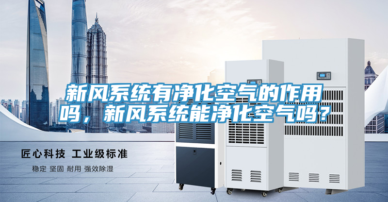 新風系統(tǒng)有凈化空氣的作用嗎，新風系統(tǒng)能凈化空氣嗎？
