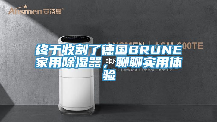 終于收割了德國BRUNE家用除濕器，聊聊實用體驗