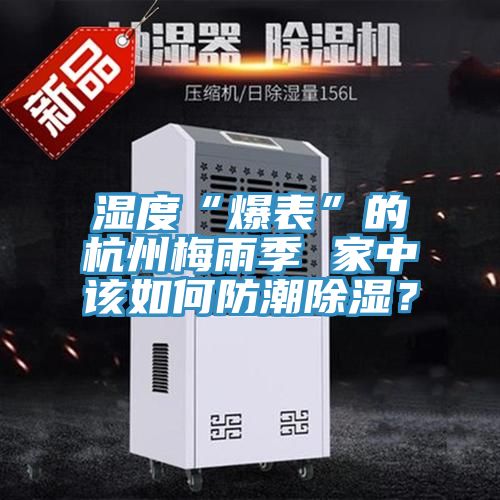 濕度“爆表”的杭州梅雨季 家中該如何防潮除濕？