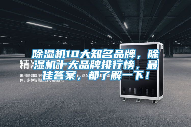 除濕機10大知名品牌,除濕機十大品牌排行榜,最佳答案,都了解一下!