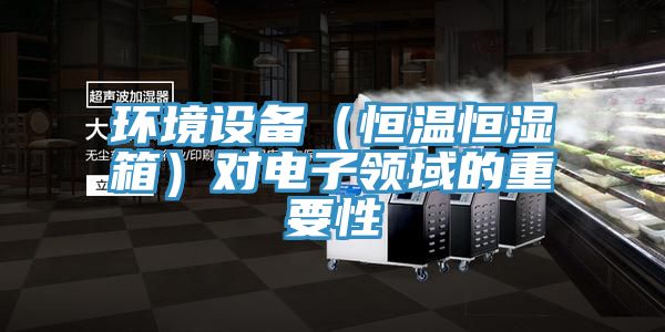 環境設備(恒溫恒濕箱)對電子領域的重要性
