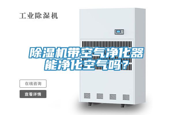 除濕機帶空氣凈化器能凈化空氣嗎？