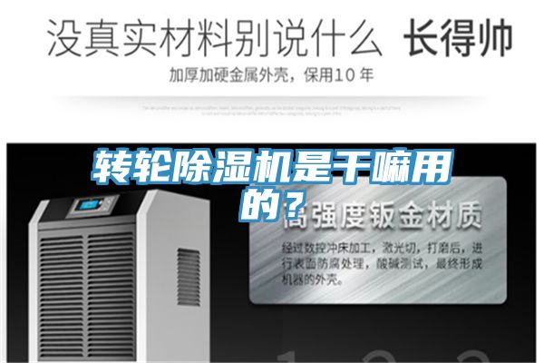 轉輪除濕機是干嘛用的？