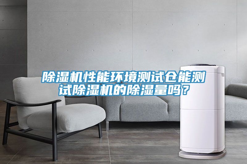 除濕機性能環境測試倉能測試除濕機的除濕量嗎？